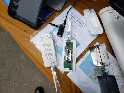 A radiosonde beacon found in the wild.  They're cheap and may as well be disposable.